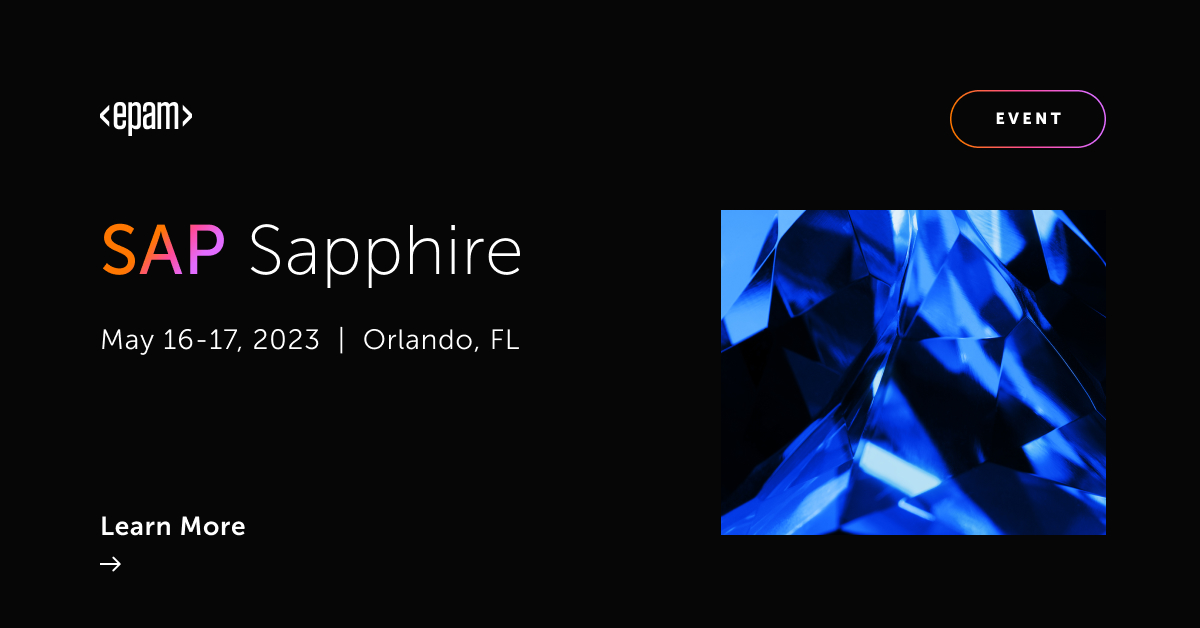 SAP Sapphire 2023 Orlando EPAM